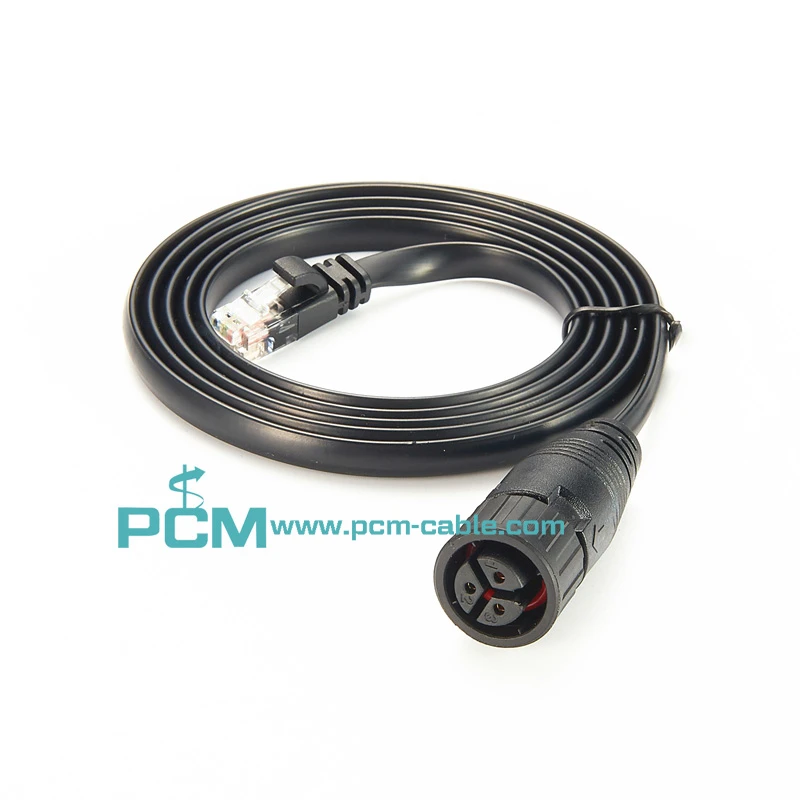 RJ12 to Threaded Waterproof Connector Converter Cable RJ12 to Threaded Waterproof Connector Converter Cable
