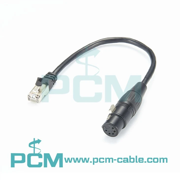 DMX 5 pin XLR to RJ-45 Adapter