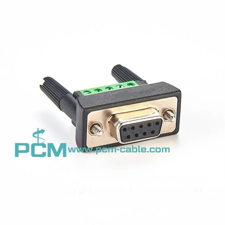 mini DB9 connector for RS232 to Ethernet Converter