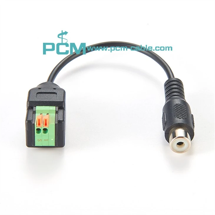 RCA (Composite Video, Audio) Female Jack Terminal Block