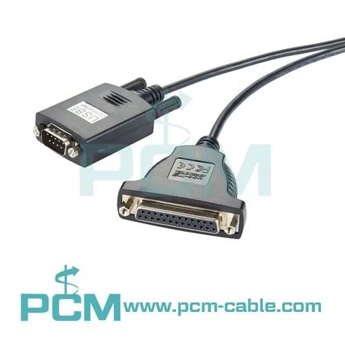 USB からシリアルおよびパラレル・アダプター DB9 DB25