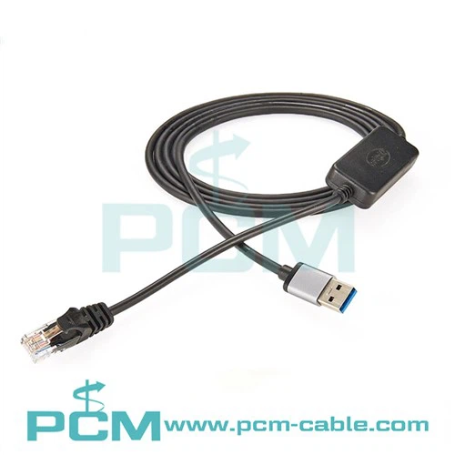 USB 2.0 オス - RJ45 イーサネット アダプタ ケーブル