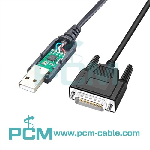 USB - DB15 RS232 RS485 シリアル - USB コンバータ ケーブル