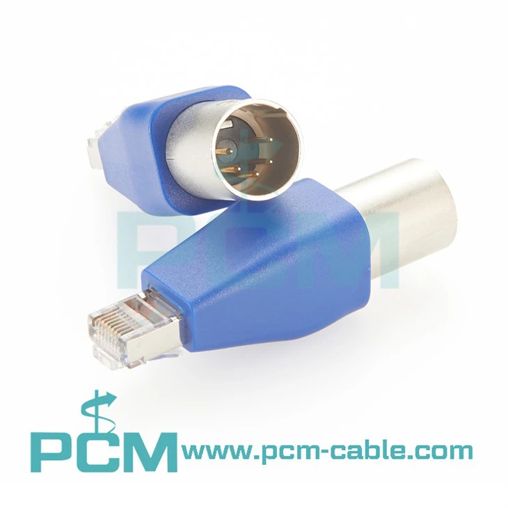 XLR 5 Pin to RJ45 Male adapter for DMX-CON Controller