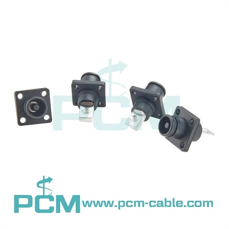 High Current 6mm Energy Storage Connector Socket Black