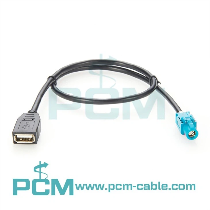 HSD 4 Pin Z Code to USB female Automotive Signal Extension Cable