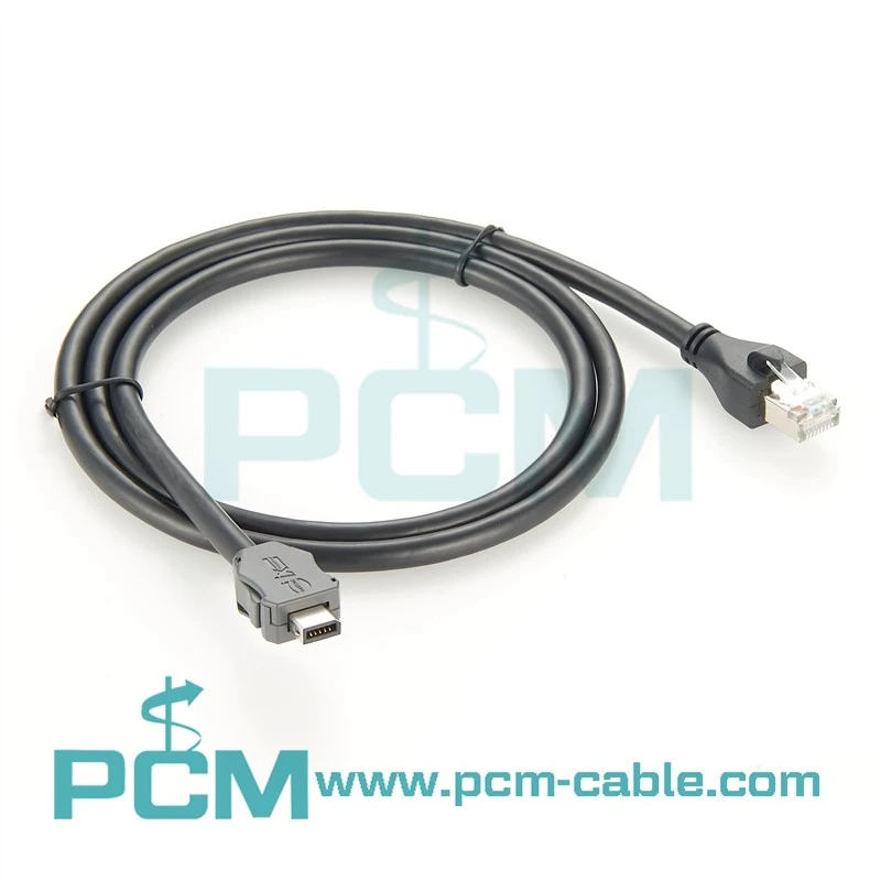 IX Industrial Category 6a Ethernet Cable, IX A Key to RJ45 Plug, Double Shielded High Flex Industrial Outdoor CMX TPE Jacket IX Industrial Category 6a Ethernet Cable, IX A Key to RJ45 Plug, Double Shielded High Flex Industrial Outdoor CMX TPE Jacket