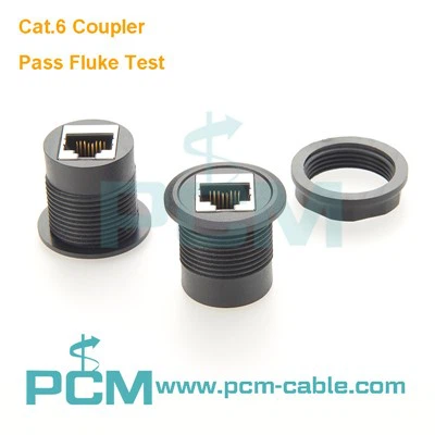 Cat6 RJ45 パススルー コネクタ