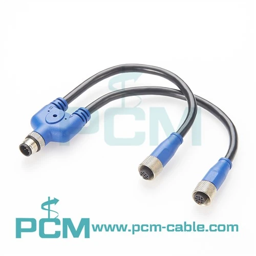 NMEA 2000ネットワーク用M12 Yスプリッタケーブル