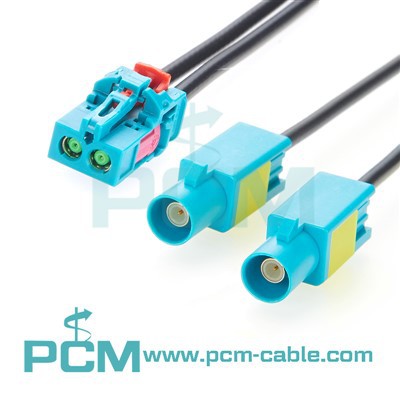 ミニfakra 2 in 1女性からミニファクラの男性ケーブルハーネス