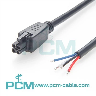 Molex 5557 シリーズ Mini-fit JR. 39-01-2040 4 回路電源コネクタ ケーブル