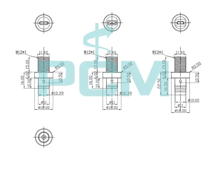 Waterproof USB Connector IP67 Micro USB